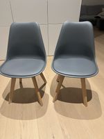 Lot de 2 chaises grises style scandinave Ikea