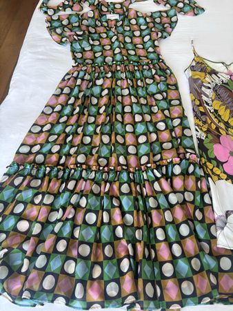 Double J. Lou Lou Dress fantasia geometrica taglia M