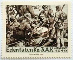 Soldatenmarke 2.WK, Edentaten Kompanie 3.AK, Wi HD-Bew 19