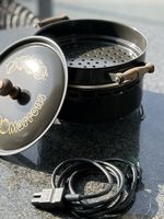Elektrischer Marroniofen braun mit Deckel guter Zustand