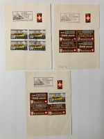 Automobilpost 1942, Muba-Stempel, 3 Briefstücke