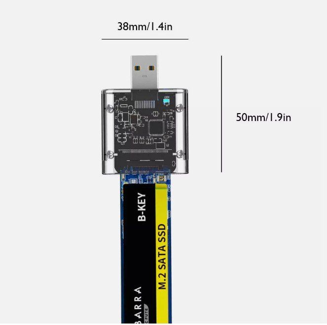 Unità & Adattatore: M2 Gen1 SSD SATA Chassis USB 3.0 Adapter 5Gbps Disk – Nuovo (secondo la descrizione) da Kirchdorf AG venduto da Apost008 2