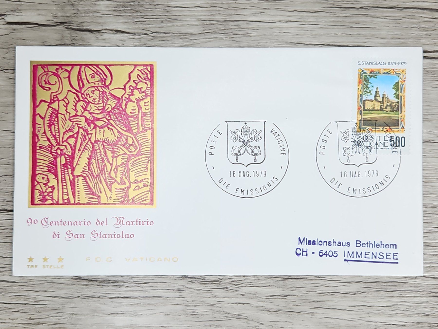 Tutti i francobolli: CL05 Enveloppe + Timbre Poste Vaticane 1979 – Usato da Cousset venduto da Patrick_Collections