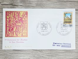 CL05 Enveloppe + Timbre Poste Vaticane 1979