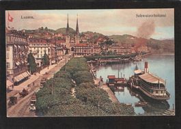 Luzern-Schweizerhofquai 1922 , Stempel Eidg.Sängerfest 1922