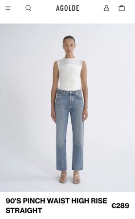 AGOLDE 90s Pinch Waist Jeans blau Grösse 26 neuwertig