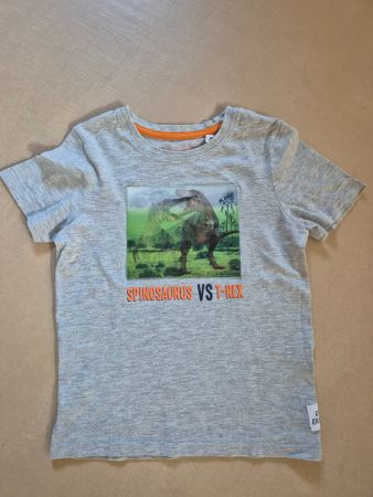 Cooles Dino-Shirt, Gr.116, Spinosaurus vs T-Rex!