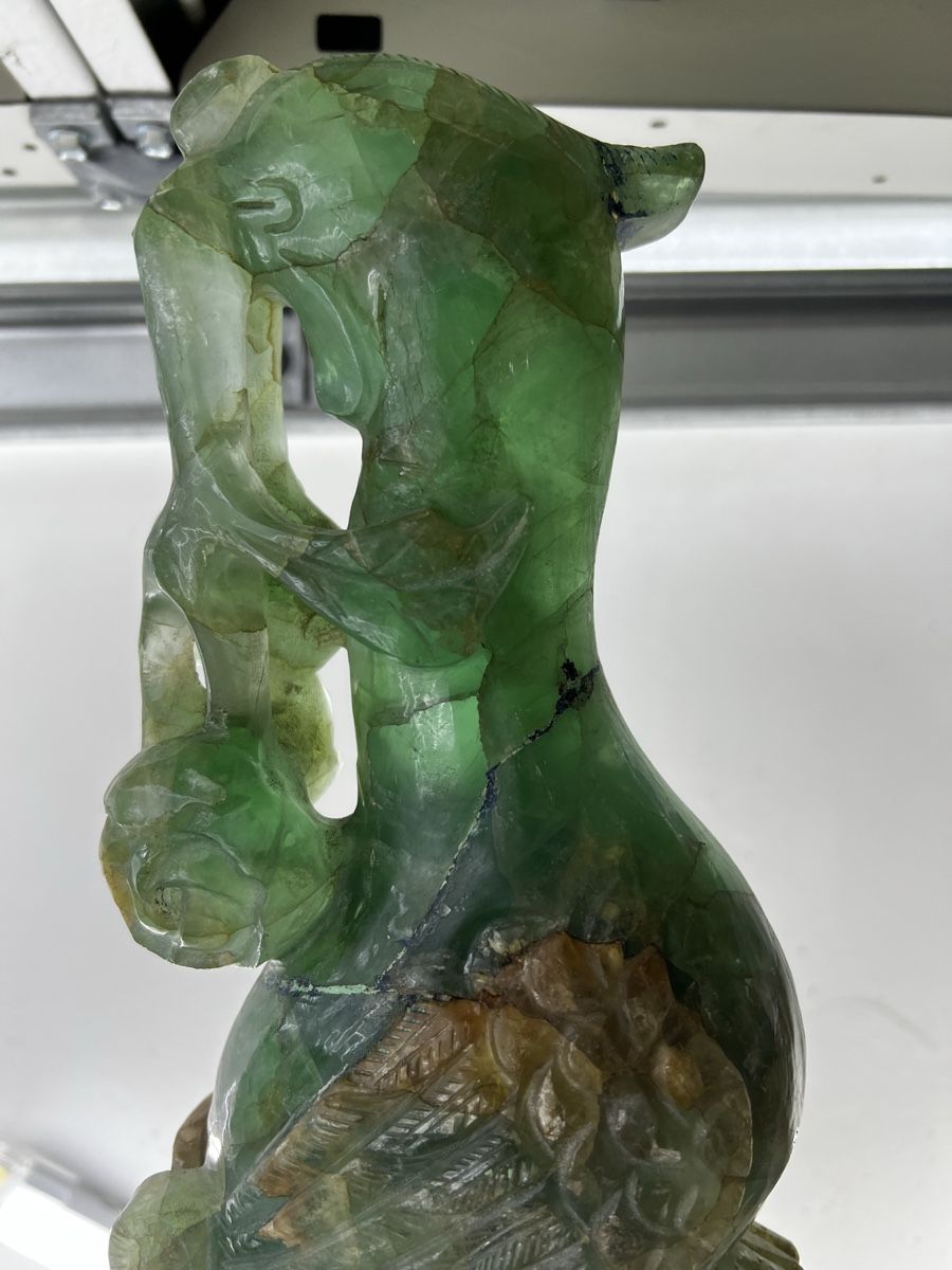 Sculture & Statue: 2 grosse Jade Skulpturen Truthähne – Usato da Wettingen venduto da NickInc 5