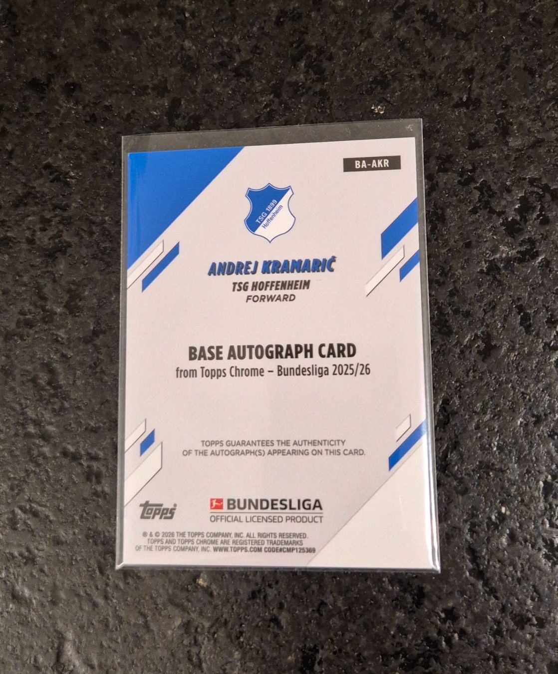 Topps Sammelbilder & Trading cards: Andrej Kramaric /75 Autogramm - Hoffenheim - Topps – Neu (gemäss Beschreibung) aus Burg AG von Danoe 1