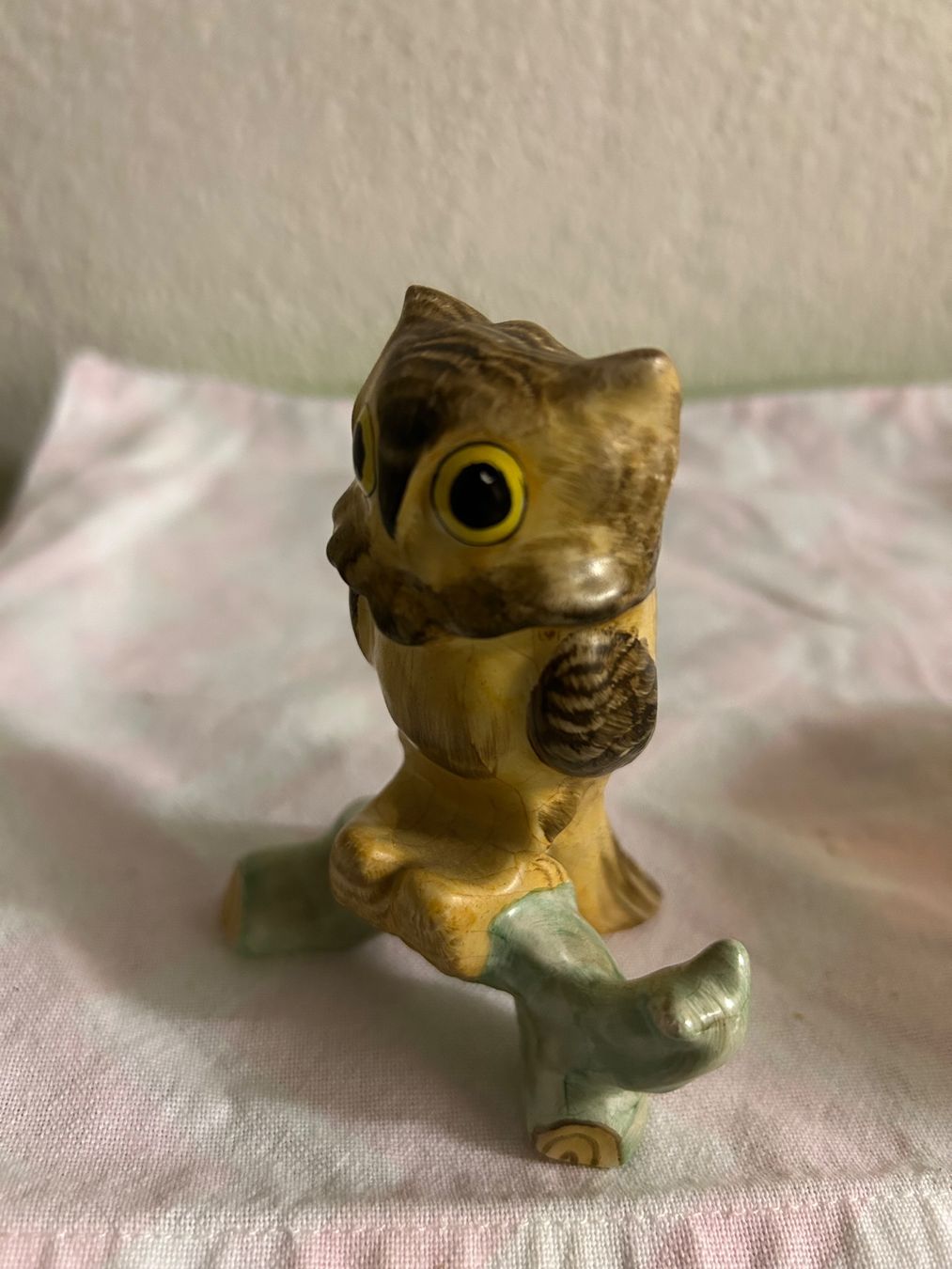 Statuette: Deko Eule auf Ast Keramik Vintage Figur – Usato da Meilen venduto da chr_5xzm 1