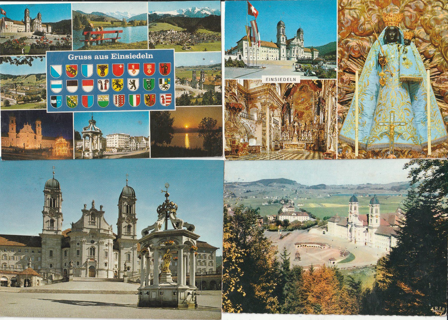 Cartoline postali: 14 Karten Einsiedeln – Usato da Lumbrein venduto da made02 7