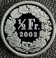 50 Rappen 2002 pp / aus Münzsatz  / in einer Münzkapsel