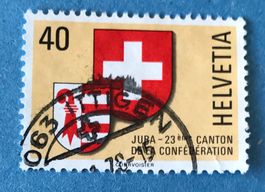 Nr.621 mit Stempel   Kanton Jura Wappen 1978   