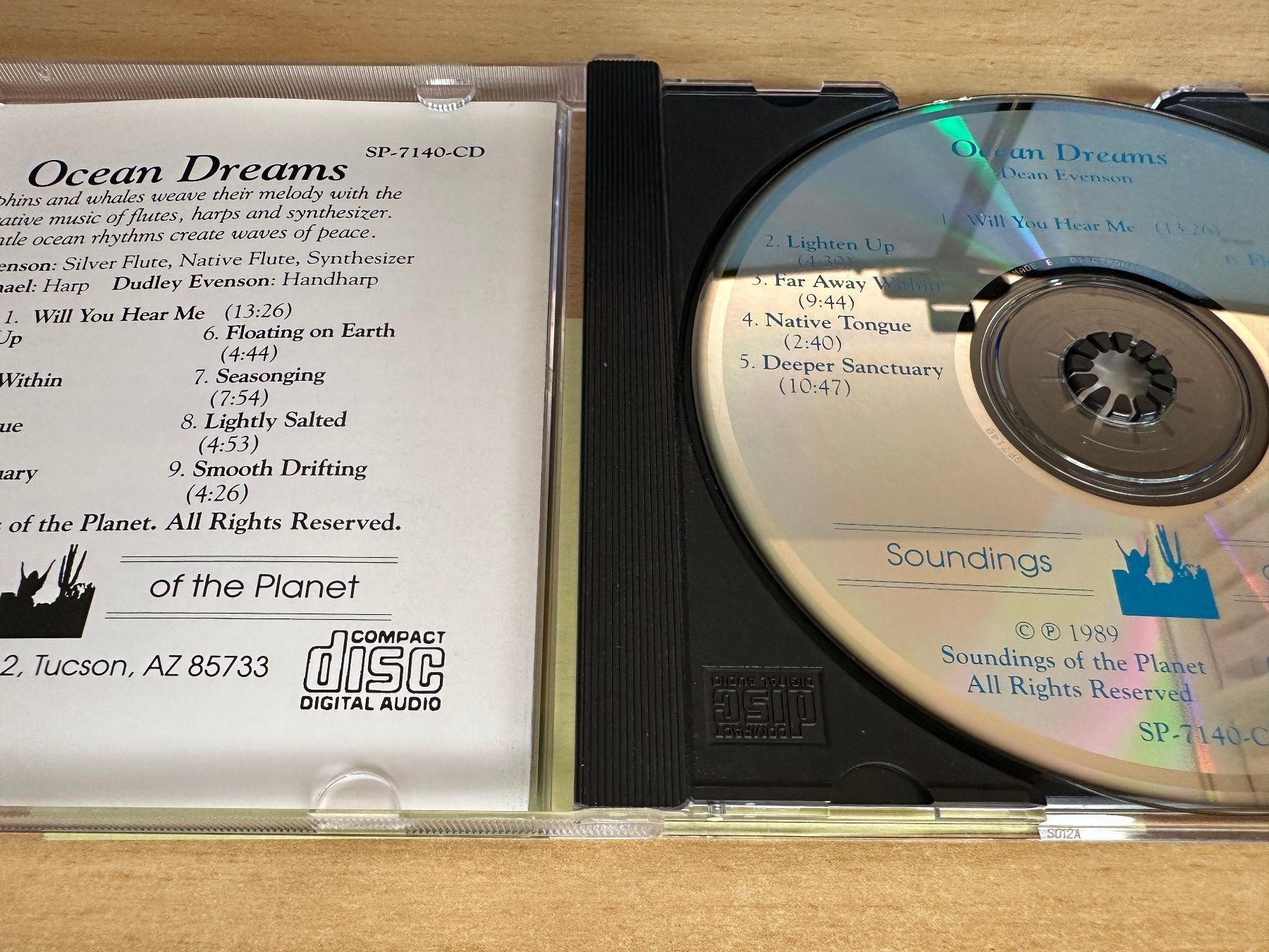 CD: Dean Evenson – Ocean Dreams – Usato da Rikon im Tösstal venduto da Alpenmutz 2