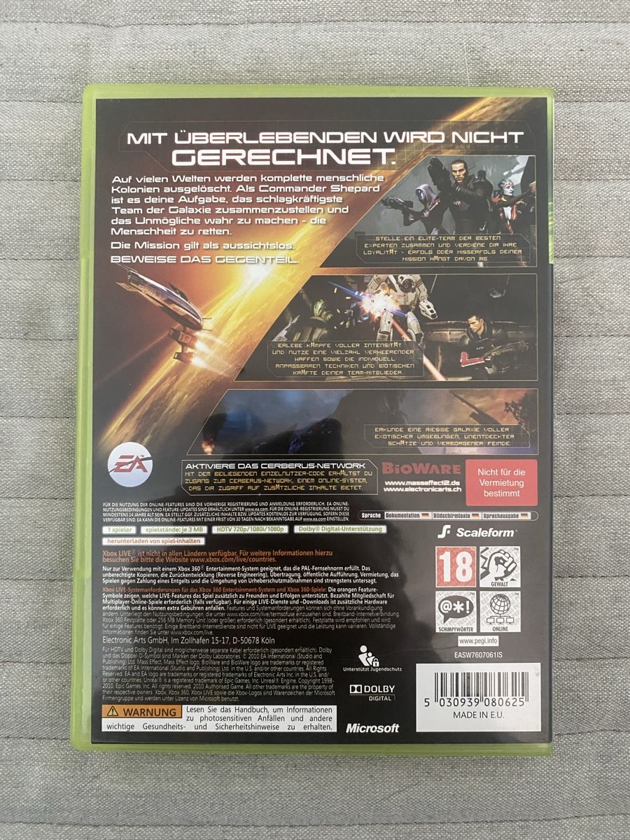 Microsoft Giochi: Mass Effect 2 für Xbox 360 – Usato da Thunstetten venduto da Virus_33 2