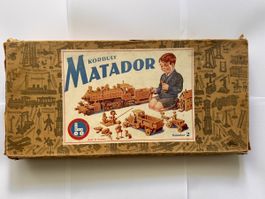 Antiker Korbuly Matador Holzbaukasten Nr. 2 ca. 1920er/1930
