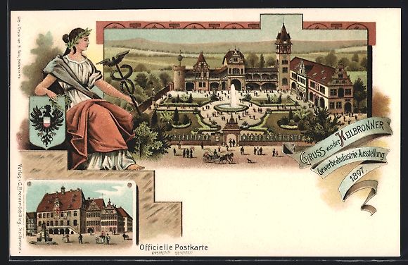Cancelleria postale: Litho Heilbronn, Gewerbe- u. Industrie-A – Usato da Berlin venduto da bartko-reher