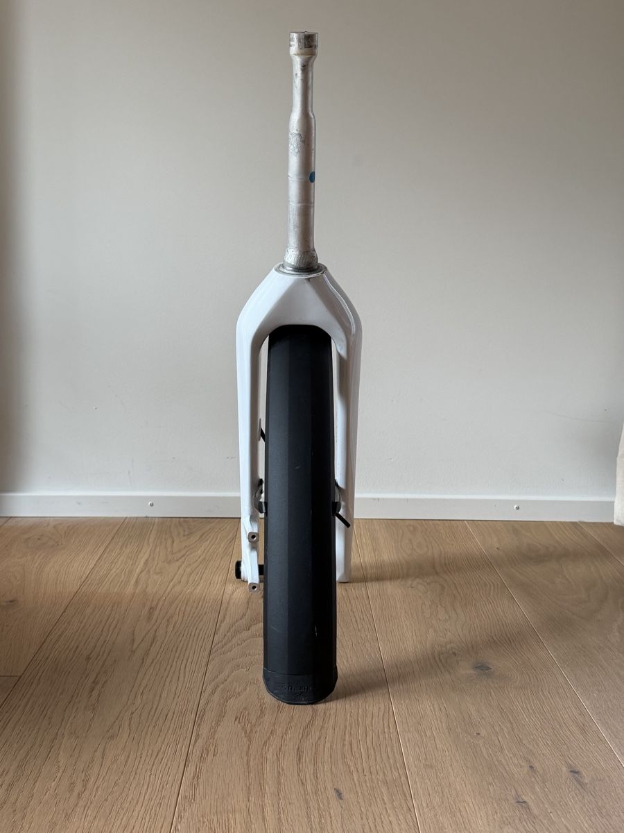 Stromer Ersatzteile: ST3 Stromer Fahrradgabel weiss inkl. Schutzblech  – Gebraucht aus Stettlen von canyonF4 3