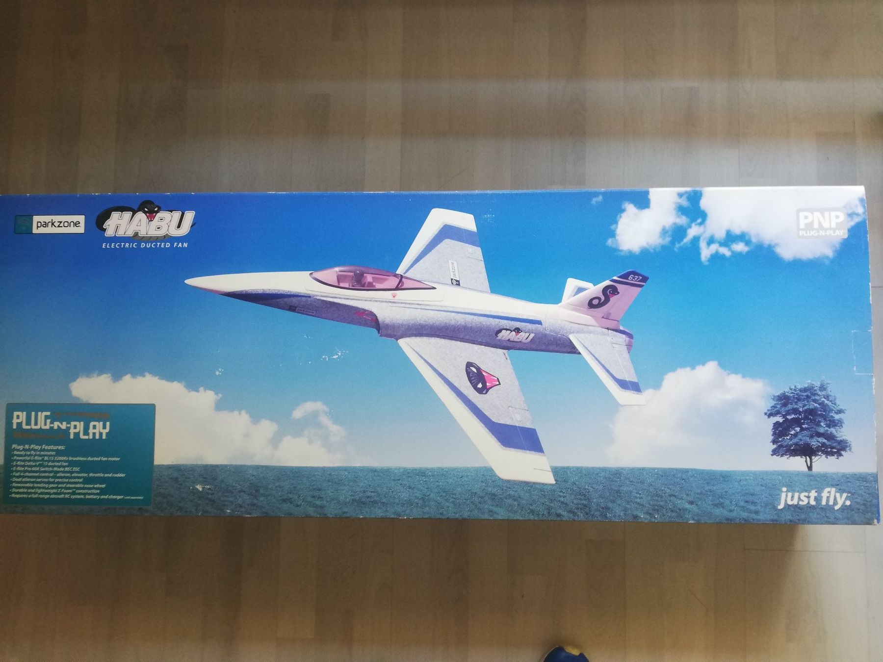Modellismo RC: Parkzone HABU V1 EDF-Jet – Nuovo e nell'imballaggio originale da Flüh venduto da AMS-Modellbau 1