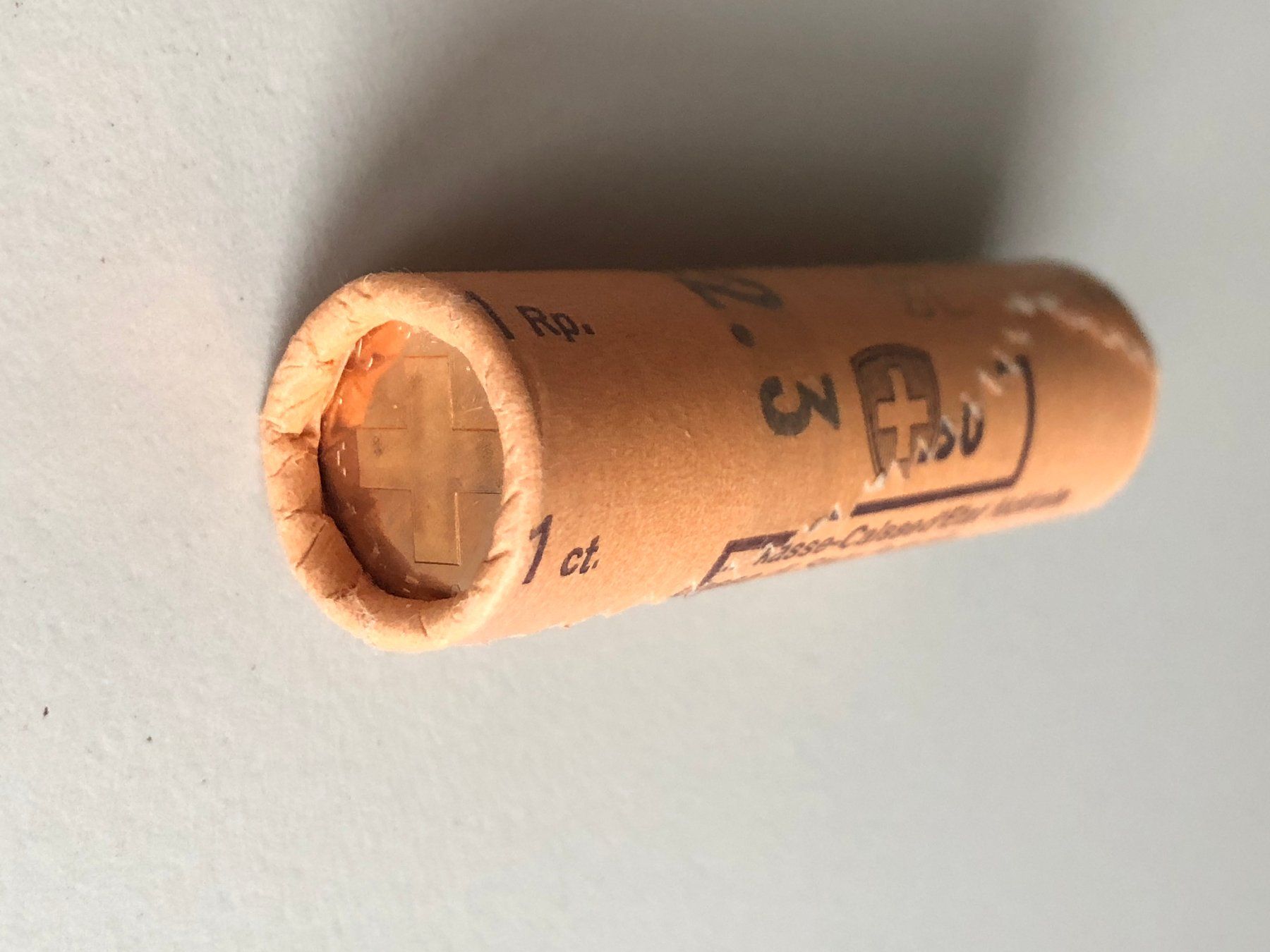 Tutti le monete: 1 Rp. Originalrolle 1982  Gratis Versand – Nuovo e nell'imballaggio originale da Schötz venduto da Odpa 1
