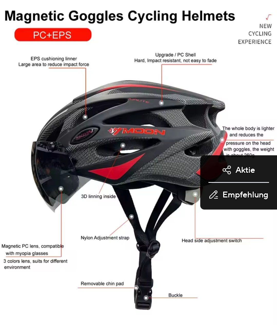 Caschi: Fahrrad Helm – Nuovo e nell'imballaggio originale da Suhr venduto da sjay.Cv 3