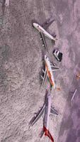 Set of 3 Toy Airplane Models Used Condition