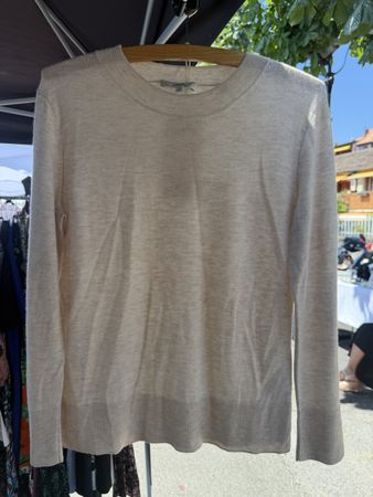 Pull Vince beige laine/cachemire – Taille S