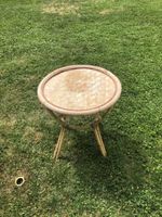 Beistelltisch Rattan rund guter Zustand