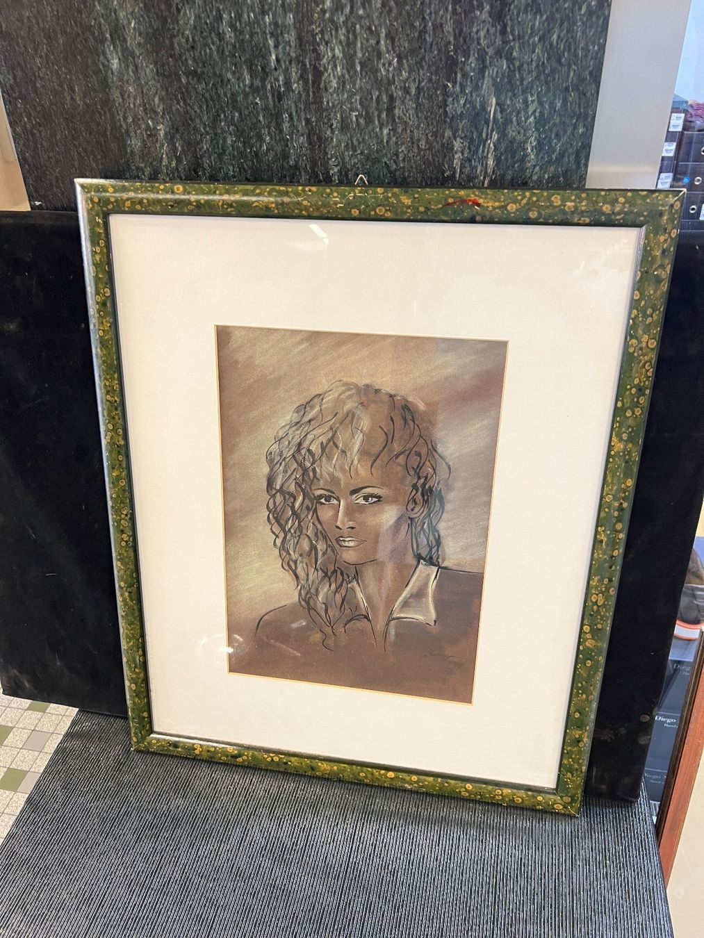 Gemälde: PORTRAIT SIGNÉ – Gebraucht aus Genève von Qanil77
