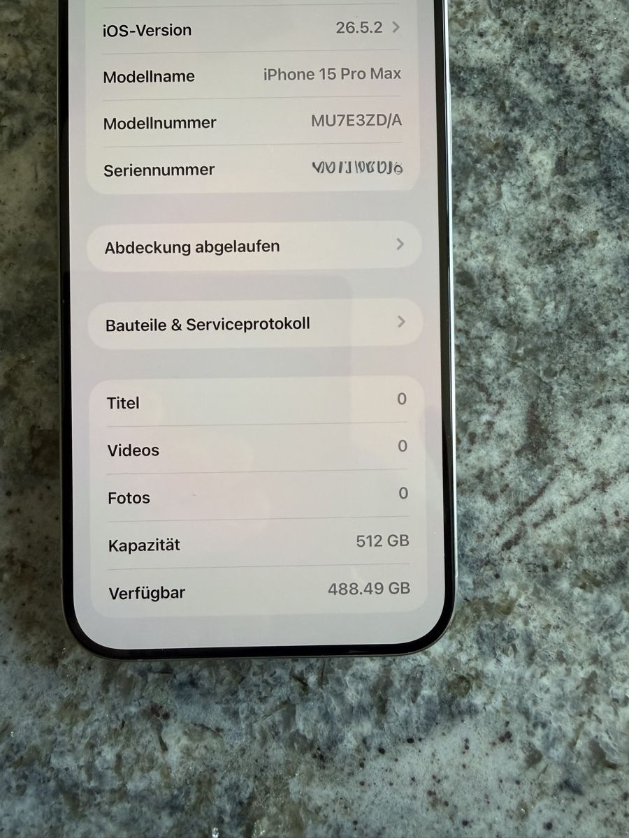 Apple Telefoni cellulari / Smartphones: iPhone 15 Pro Max 512GB silber guter Zustand – Usato da Dällikon venduto da Muni 4