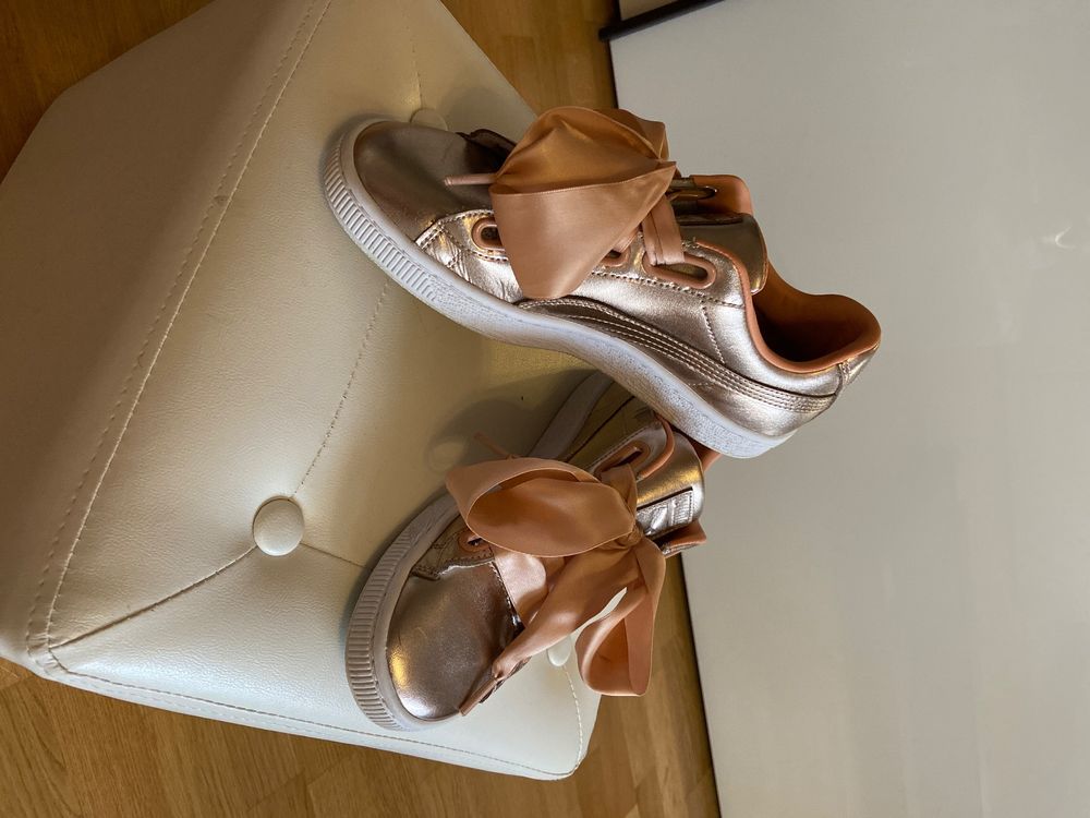 Puma basket heart luxe sneaker RosÃ©gold gr. 37 1/2 | Kaufen auf Ricardo