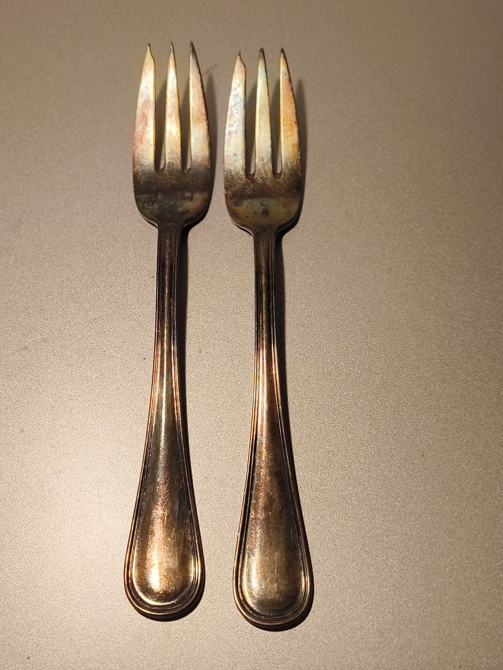 Jezler Forchette: 2 Jezler Dessertgabeln 800 Silber – Usato da stettlen venduto da VintageBern_ch