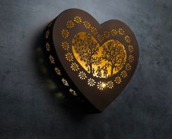 Wandbild Scherenschnittmotiv aus Metall