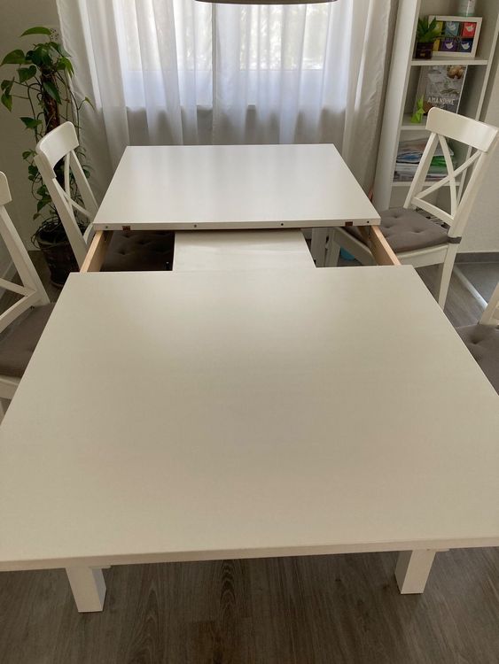 Tisch BJURSTA IKEA ausziehbar inkl. 6 Stühle Kaufen auf Ricardo