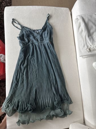 Sommerkleid Khujo plissiert blau Grösse L guter Zustand