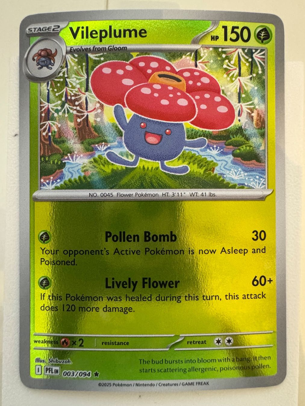 Pokémon Carte collezionabili: Vileplume | Reverse Holo | 003/094 | Pokémon TCG – Nuovo (secondo la descrizione) da Bassersdorf venduto da ero_9zp9