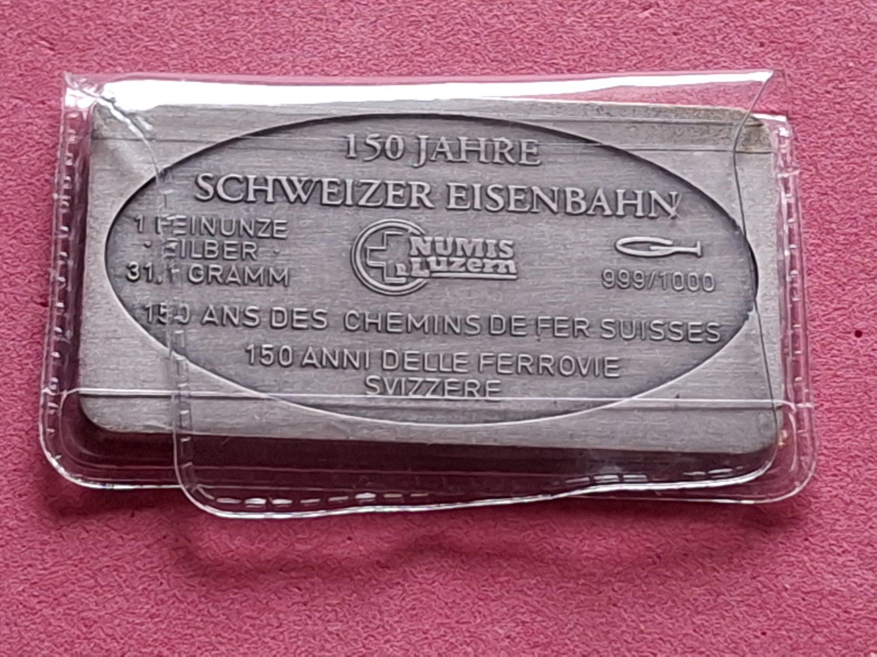 Edelmetalle: CH EISENBAHN - MONTE GENEROSO - OVP – Gebraucht aus Boniswil von dpd4coins 1