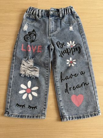 Wide Leg Jeanshose – Grösse 104