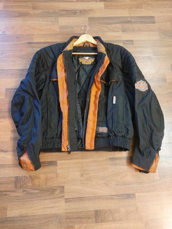 Motorradjacke Harley-Davidson FXRG schwarz guter Zustand