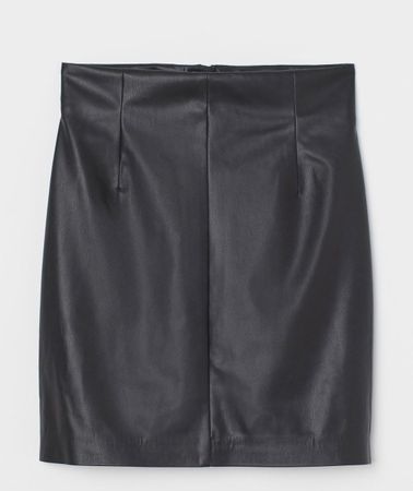 kunst leder jupe xs