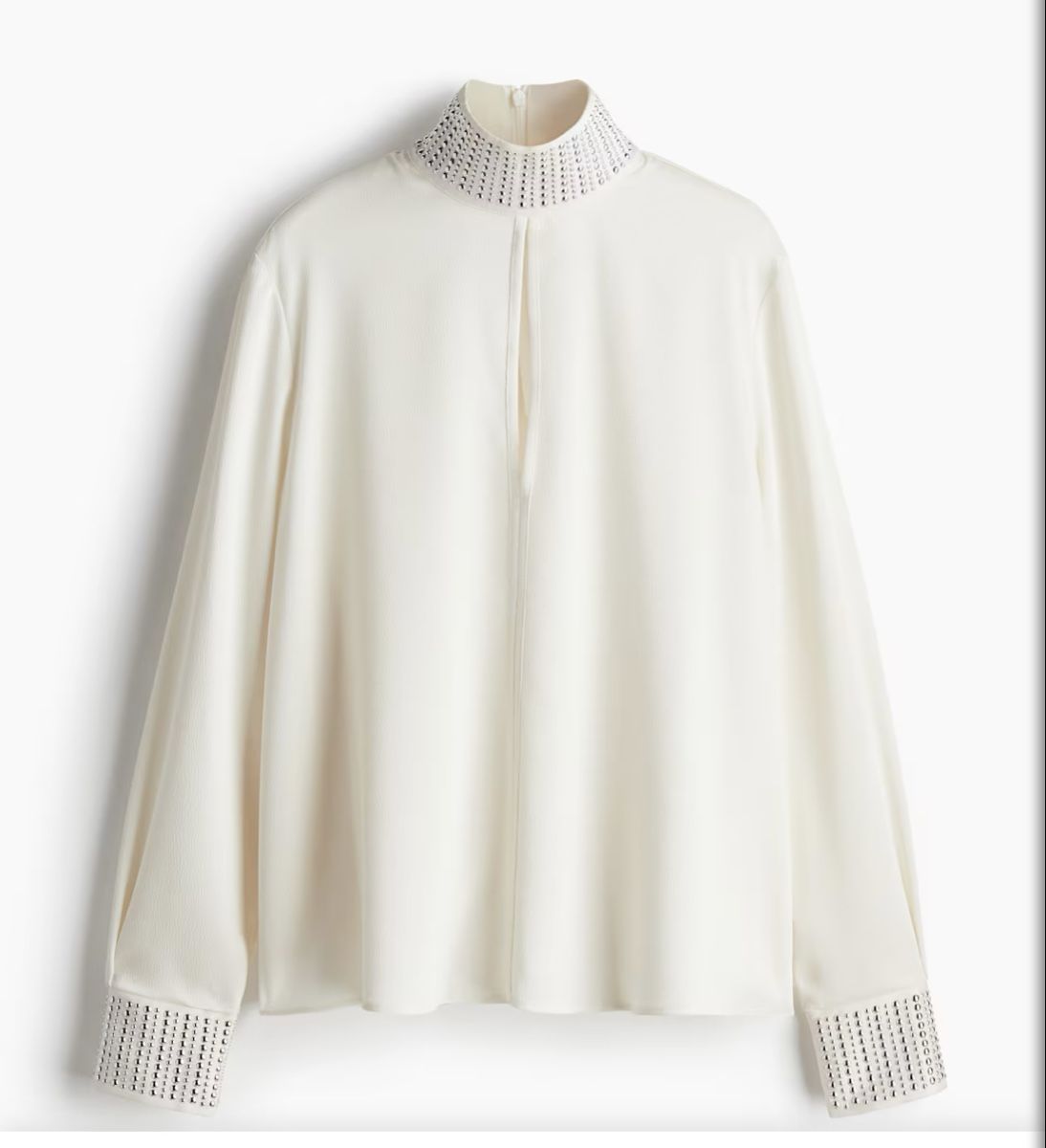 H&M Blusen: H&M Edition Blouse with stud collar fits size M – Neu (gemäss Beschreibung) aus Zürich von ann_in_zuri 1