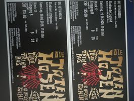 2 Sitzplatztickets - Die Toten Hosen, 20.6.2026, Zürich
