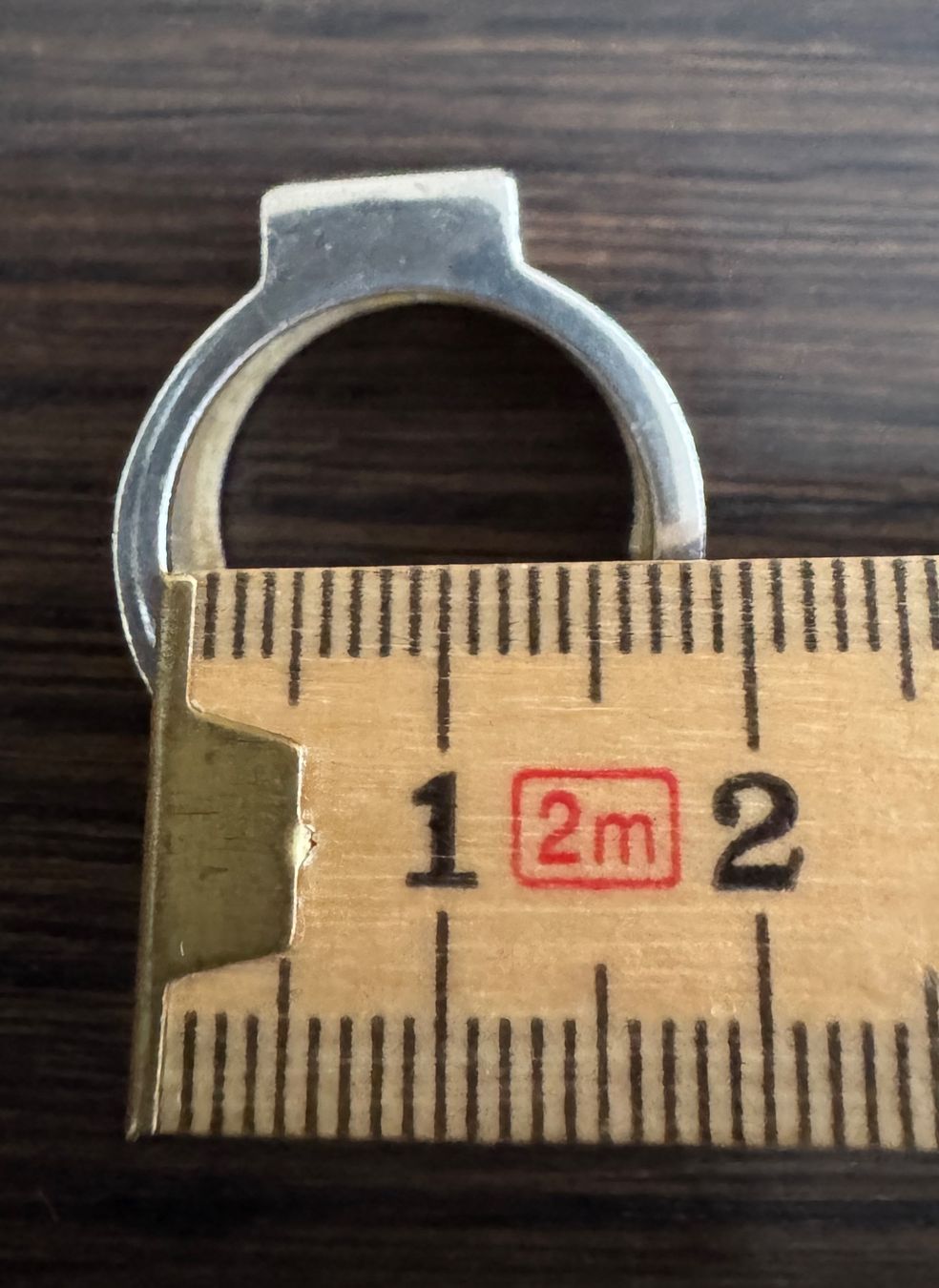 Anelli: Silberring 925 gebürstet mit Peridot Edelstein – Usato da Hinwil venduto da Pumuckel8 3