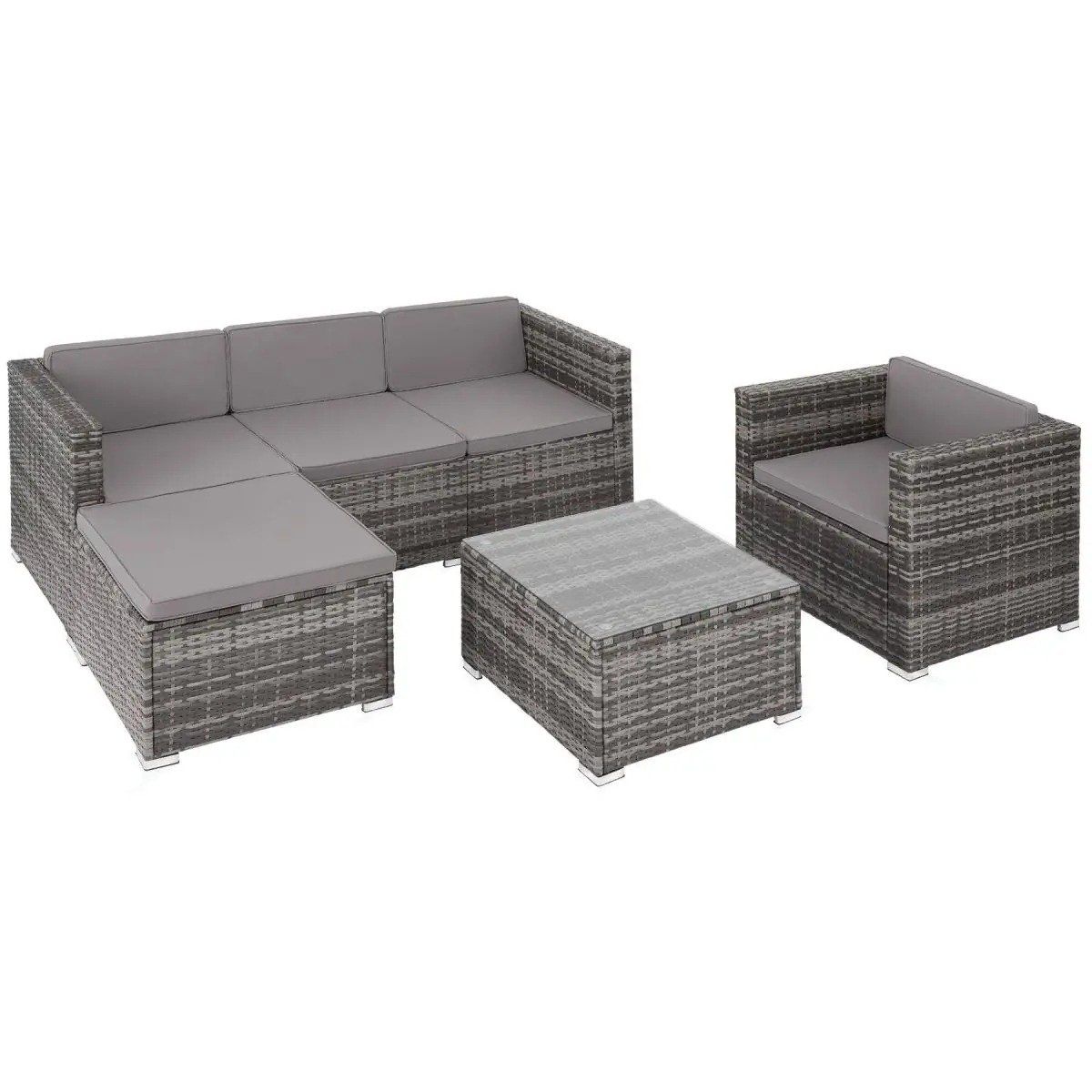 Set de table et chaises: Rattan Lounge mit Sessel Gartenmöbel Set BELVANO – Neuf avec emballage d'origine à Lachen SZ par sw3zzy