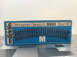 MÄRKLIN GEBOGENES GLEISSTÜCK 5100 SPUR H0
