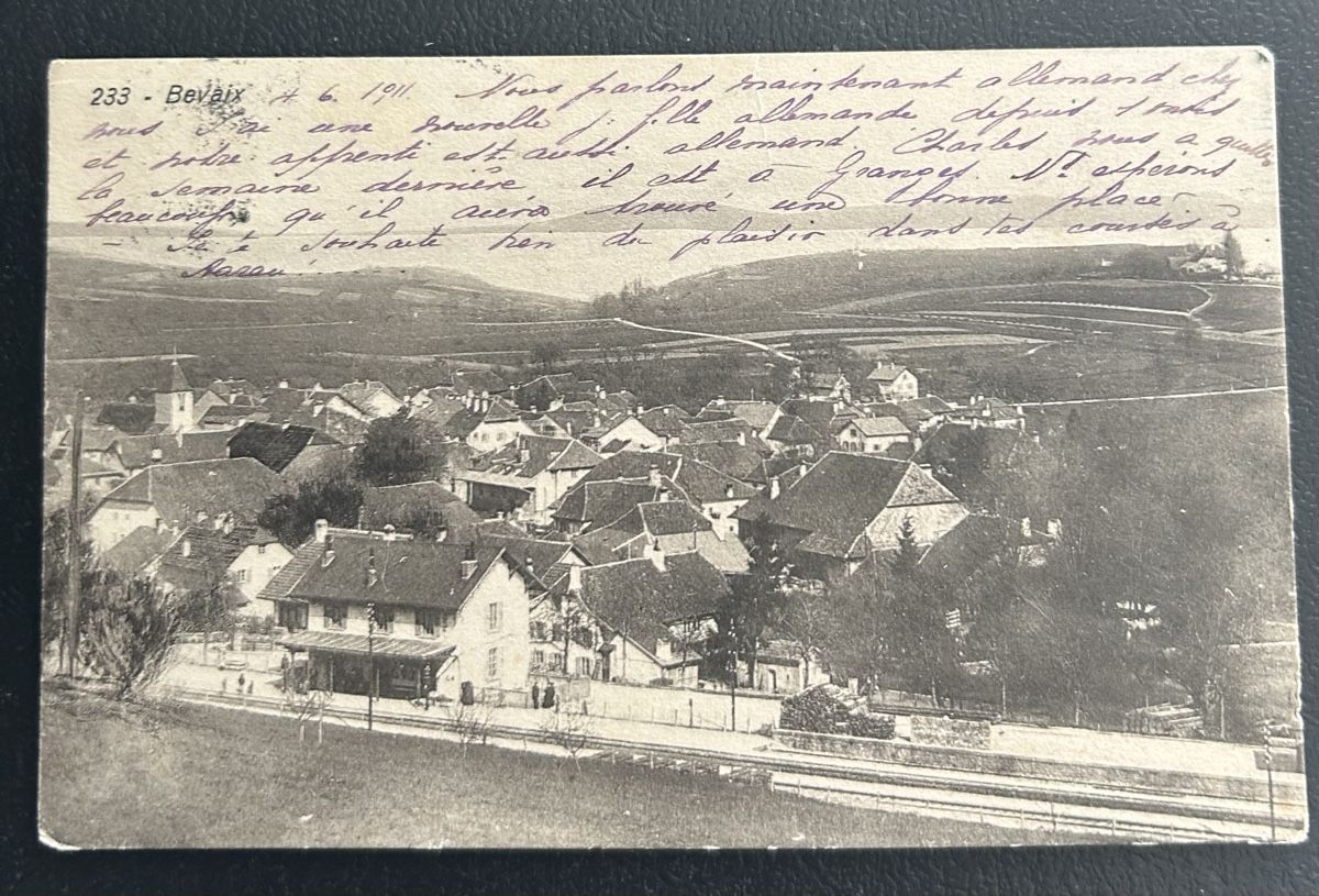 Cartoline postali: Bevaix La Gare  – Usato da Horw venduto da Tellbub