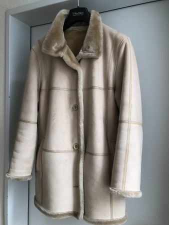 Flauschig weiche Longjacke in Fellimitat