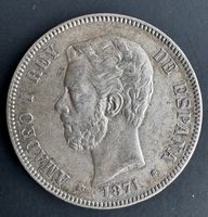 Spanien - 5 Pesetas 1871 (18-74)