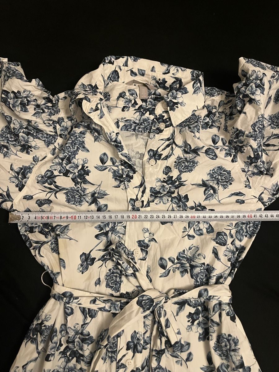 Kleider: Kleid Blumenmuster Langarm, Baumwolle neuwertig  – Neu (gemäss Beschreibung) aus Olten von sae_82z2 3