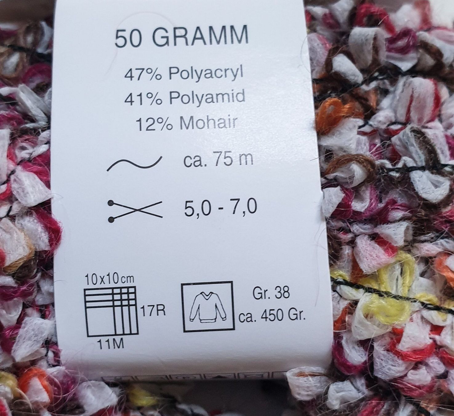 Lana: 50 g Effektwolle mit Mohair – Nuovo e nell'imballaggio originale da Basel venduto da Sweet-Yarns01 2